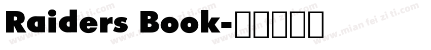 Raiders Book字体转换